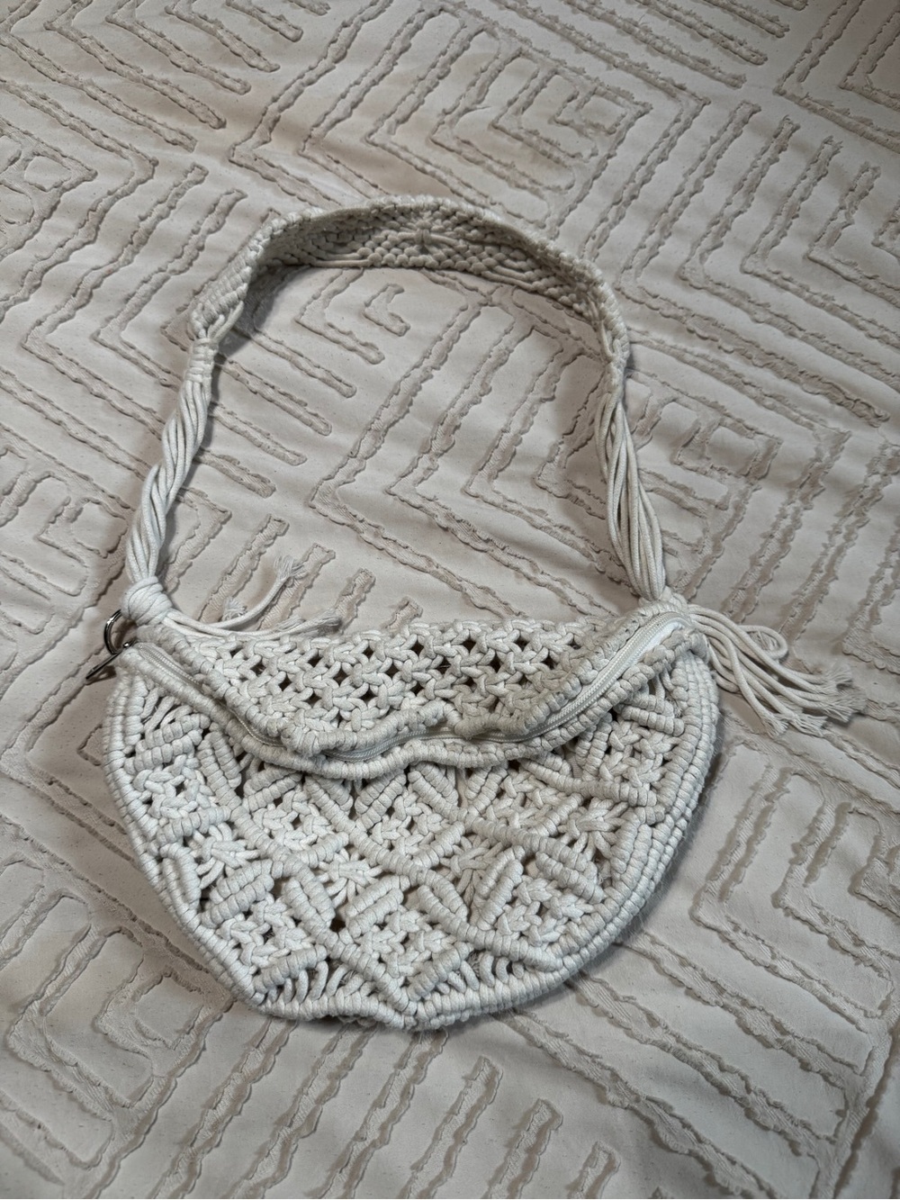 Altered  state macrame boho sling bag